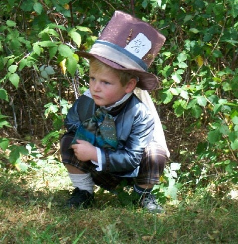 Boys Vintage Style Mad Hatter Costume - READY TO SHIP - Size 4T