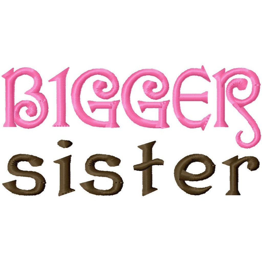 Digitizing Dolls BIGGER sister Machine Embroidery Design 4x4 5x7 INSTANT DOWNLOAD