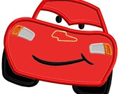 Cars Machine Embroidery Applique Design 4x4 5x7 6x10 Lightning Bolt INSTANT DOWNLOAD