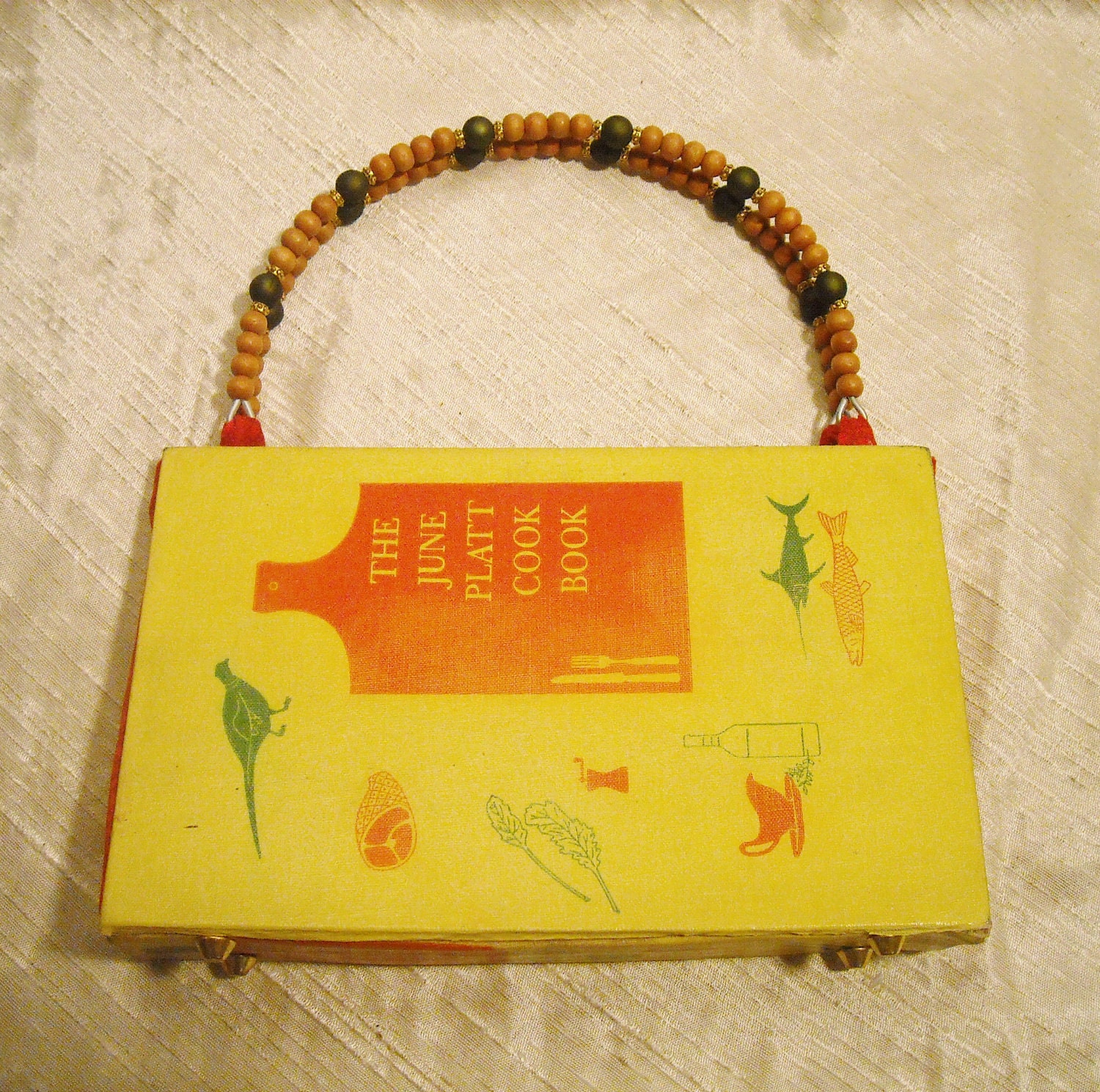 The June Platt Cookbook Altered Book Purse