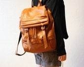 Supple Leather Backpack - Tan Brown