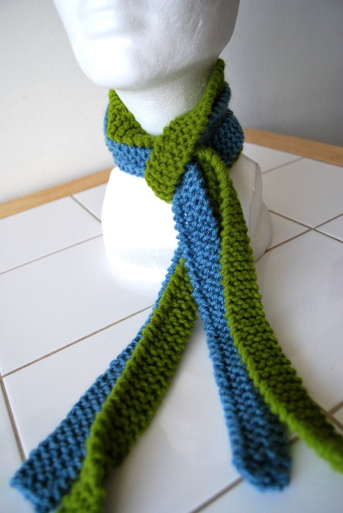 Fashionable Micro Scarf - Blue