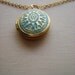 Ornate Patina Locket in Brass by Two Little Doves