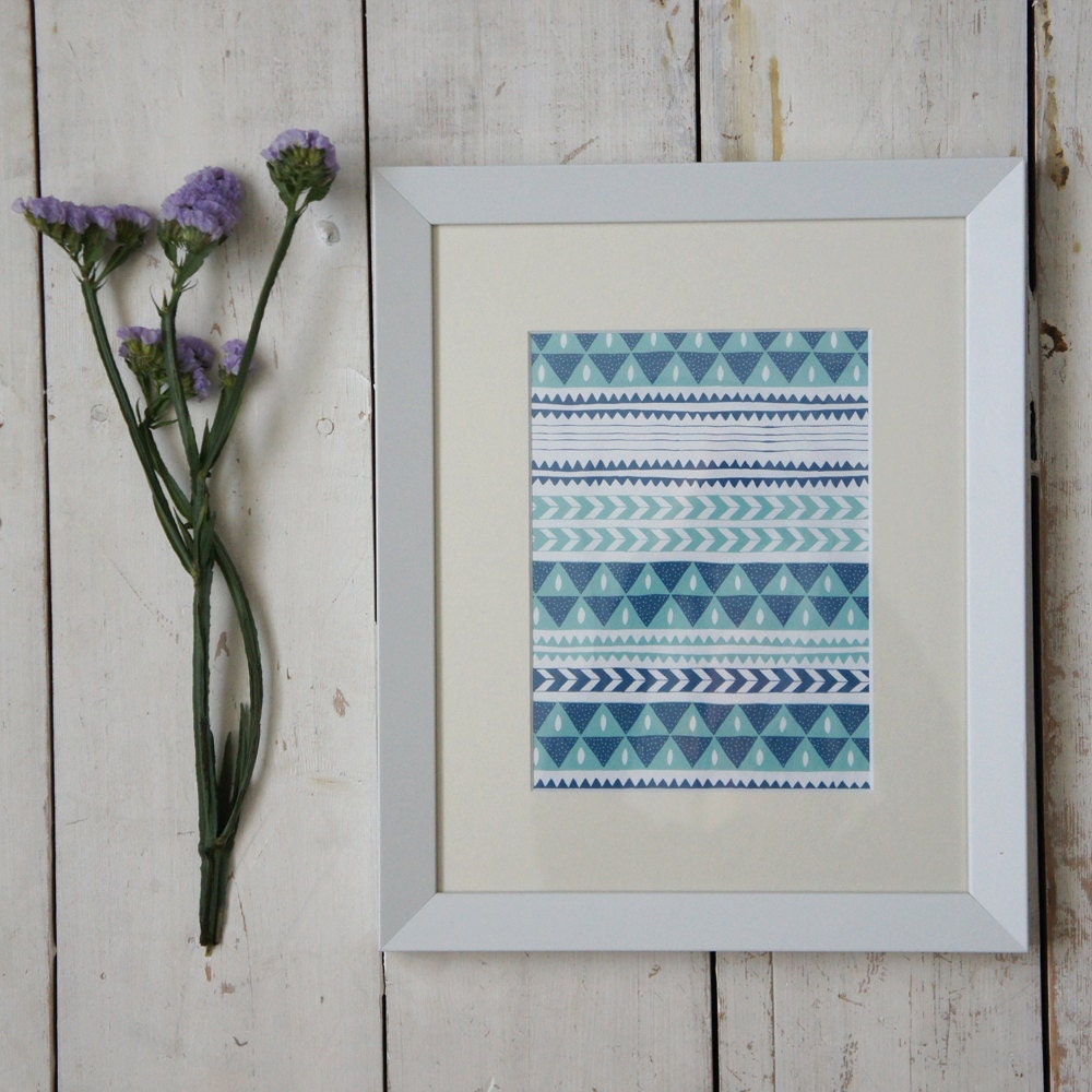 Winter Stripe Print Small