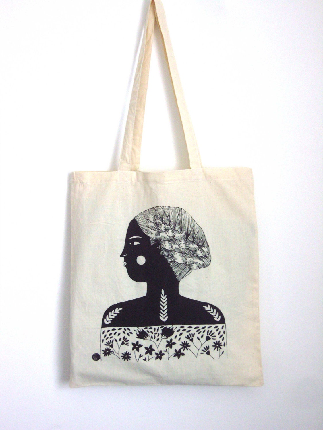 Small Illustrated Shopping Bag with Free UK Shipping