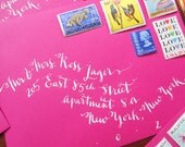 Wedding Calligraphy--Custom Listing for Jessica