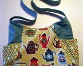 Teapot Purse in Blue