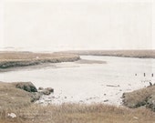 WINTER on Cape Cod WHITE SNOW Covered Marsh 5x7 Fine Art Photography