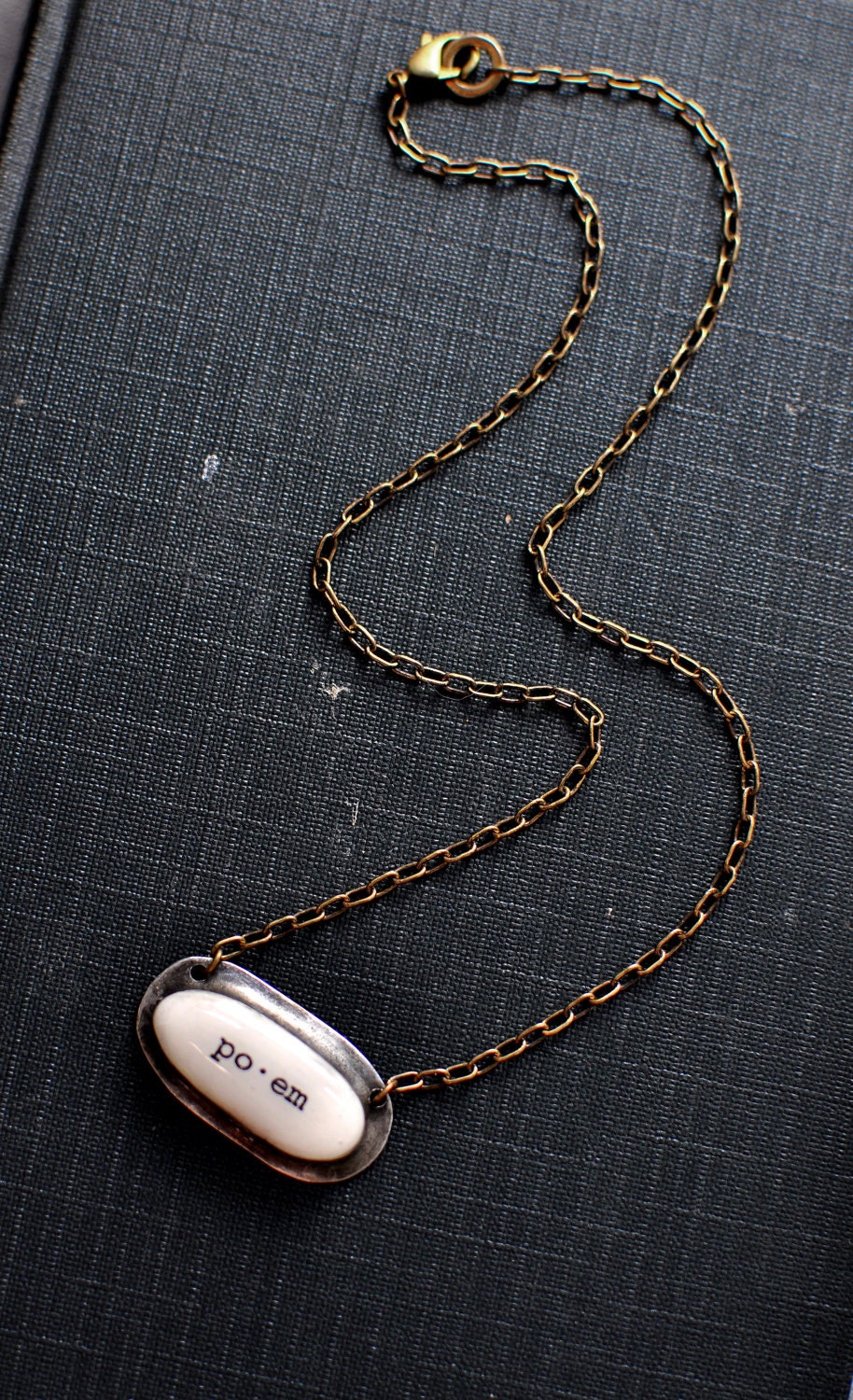 Poem . Words . Necklace . by Mad Tea Garden