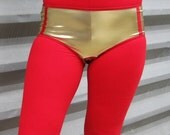 Gold lame Roller Derby shorts