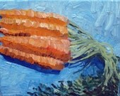 Carrots, 8x10 oil painting