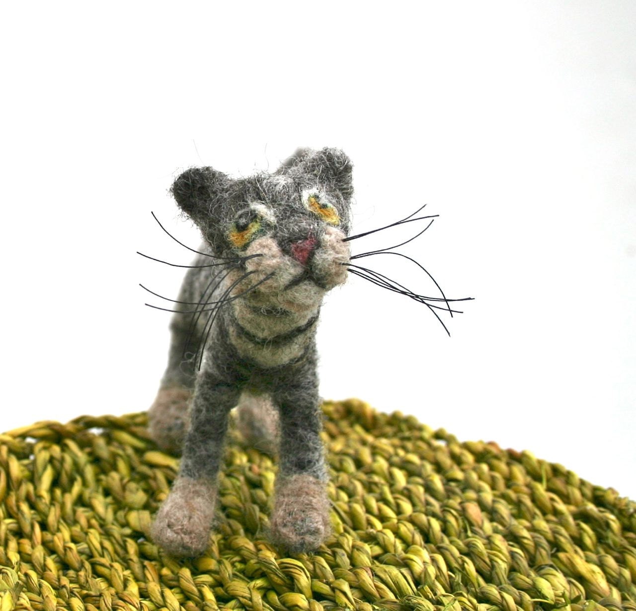 Cat in Sheep's Clothing Custom Needlefelt Sculpture