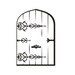 Fairy Door with fairies vinyl wall decal Kids room girls baby nursery wall Art