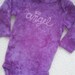 Angel Wings Batik Tie Dye Bodysuit Long Sleeves Size 3-6 mos