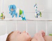 Little Friends Nursery Mobile in Blue