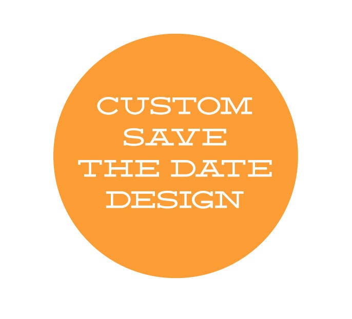 Custom (from scratch) Save the Date Postcards design fee