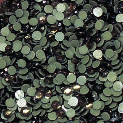 144 pc (1 gross) 3mm 10ss hot fix rhinestones in BLACK DIAMOND DIY