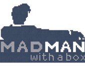 Dr Who Madman with a box pdf cross stitch pattern