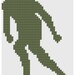 cross stitch pattern  Fight like a girl  rollerderby