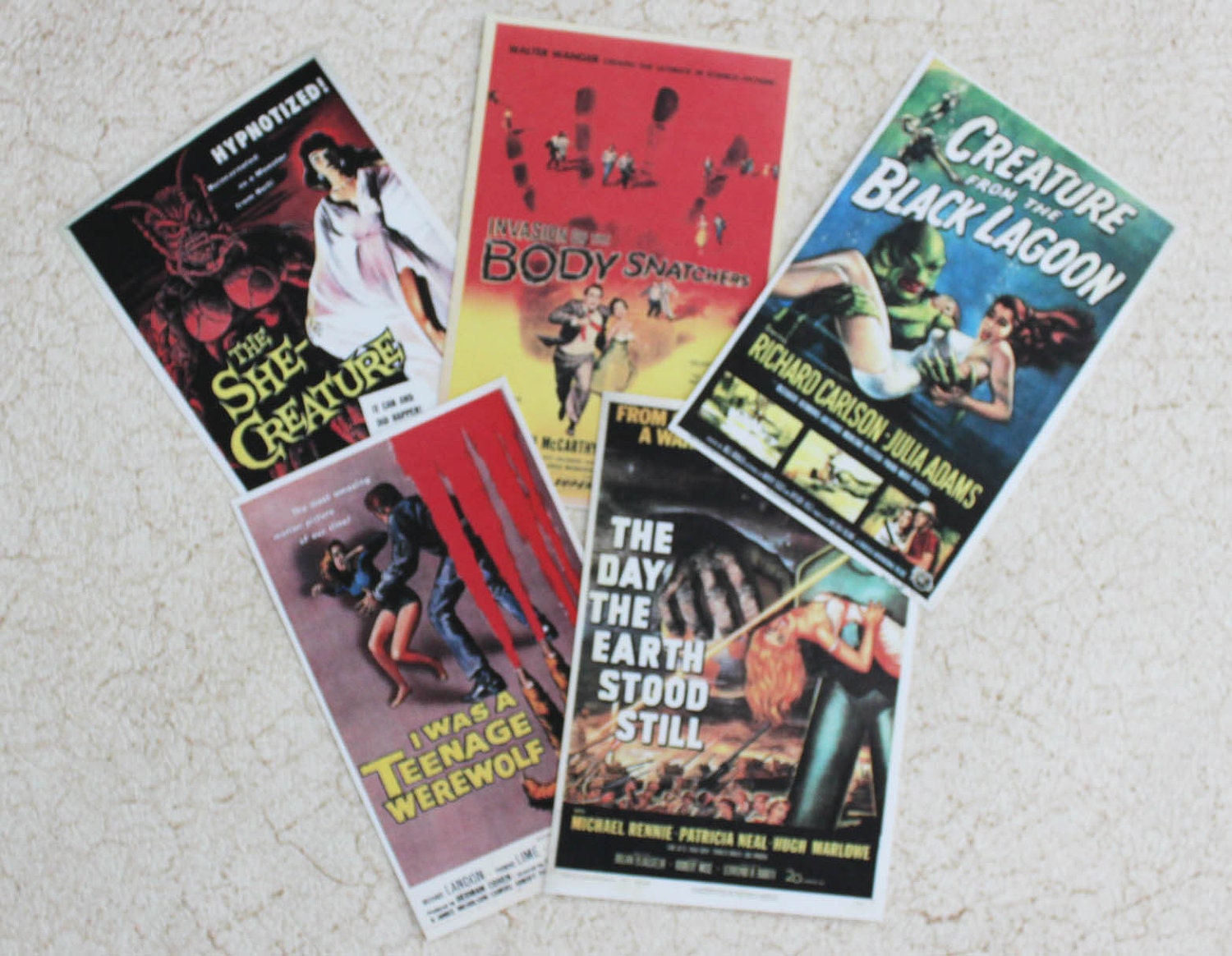 50s Movie Posters Science Fiction Miniatures One Twelfth Scale
