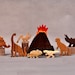 Dinosaur Animal Set  Wooden Block Toys for Children Kids Toddlers Girls Boys Birthday Gift Stocking stuffers