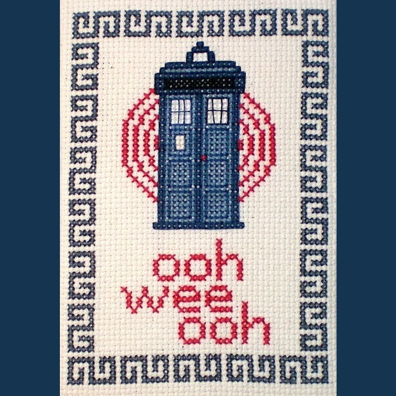 Ooh Wee Ooh - Doctor Who Inspired Cross Stitch Pattern