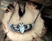 Mini Flying Owl Necklace