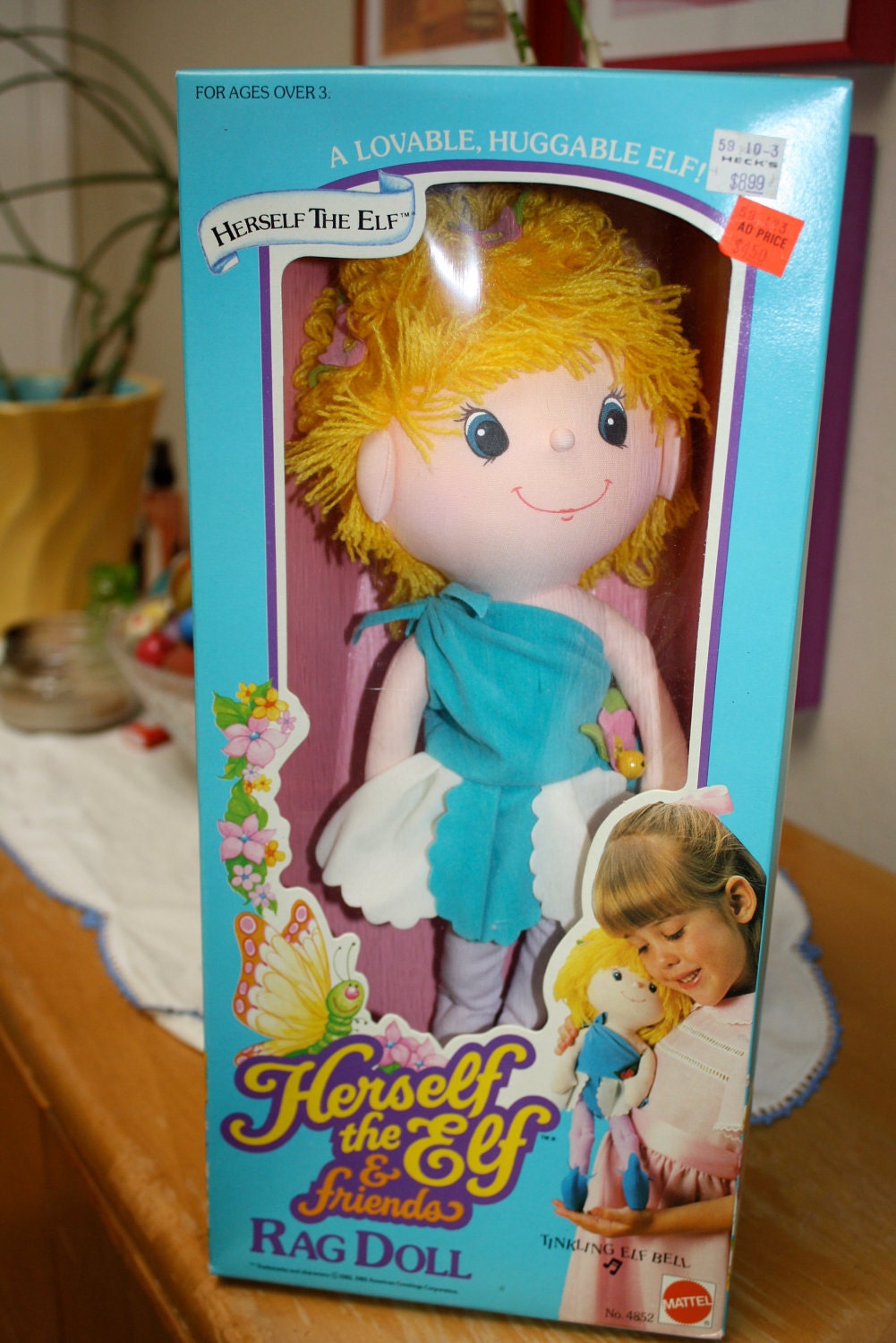 SALE Herself the Elf Doll RARE Find 1980s Favorite Fairy New in box Preserved and unopened Mattel at it's best