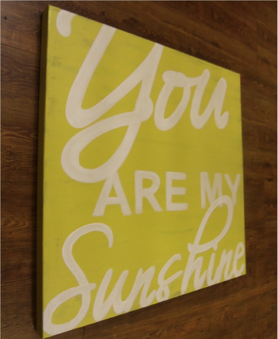 24x24 you are my sunshine painting