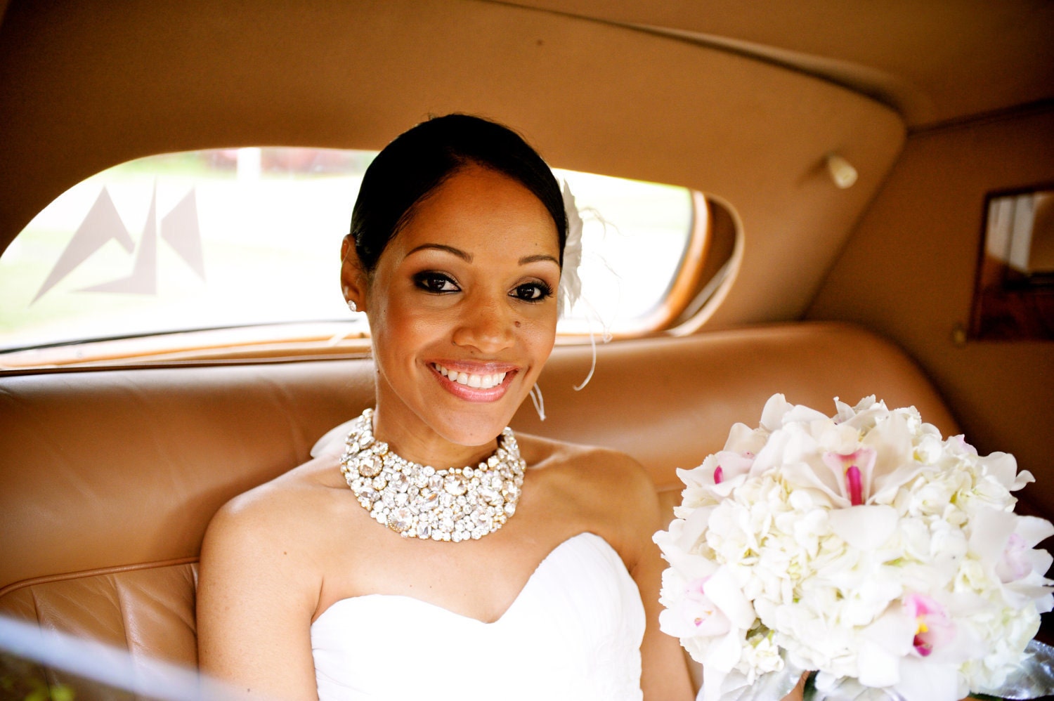 Chunky Swarovski Bridal Bib Necklace, bridal necklace, wedding necklace, bib necklace, wedding bib necklace