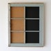Vintage repurposed window chalkboard and cork board