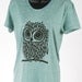 Owl on Tri-Lemon Tri Blend Women's American Apparel T Shirt