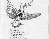 Peace Dove Crust Punk Patch