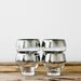 Silver Ombre Cocktail Glasses, Set of Four Vintage Rocks Glasses