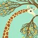iOTA iLLUSTRATION - Lending A Neck - children illustrated - Animal Art - Limited Edition Print