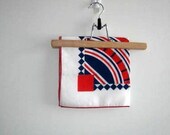 SALE...Vintage Red,White And Blue Napkins -Set of 4