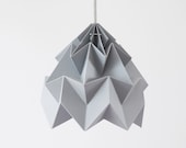 Moth origami lampshade gray - nellianna