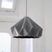 Chestnut paper origami lampshade grey
