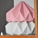 Chestnut paper origami lampshade pink