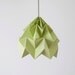 Moth origami lampshade autumn green