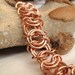 Copper Chain Maille Bracelet Vertebrae