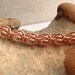 Chain Maille Bracelet Raw Copper Bee Stings Weave