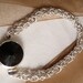 Sterling Silver Chain Maille Bracelet Black Onyx Byzantine Weave