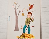 Fall Autumn Leaves Antique Paper Illustration - goodmerchants