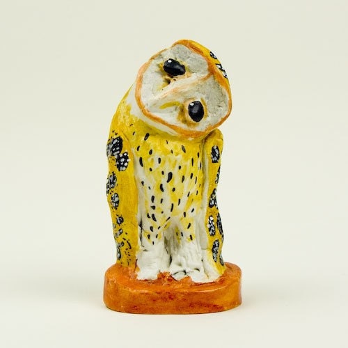 Alexander The Great Owl - Hand Sculpted Figurine OOAK