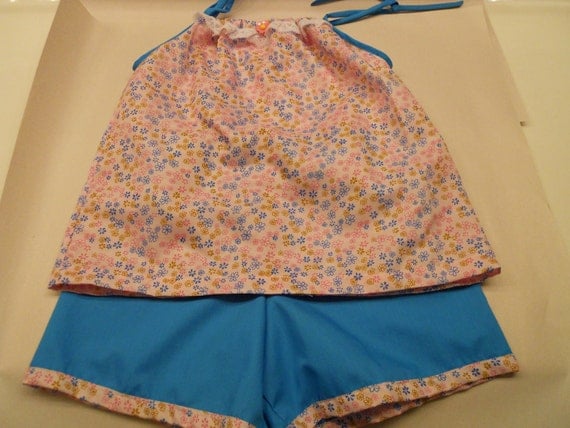 Girl Shortie PJ - pillowcase style - Size 8