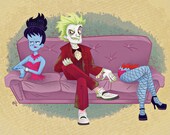 Beetlejuice Back to the Future Bill and Ted 3 Pack 8x10 Art Prints