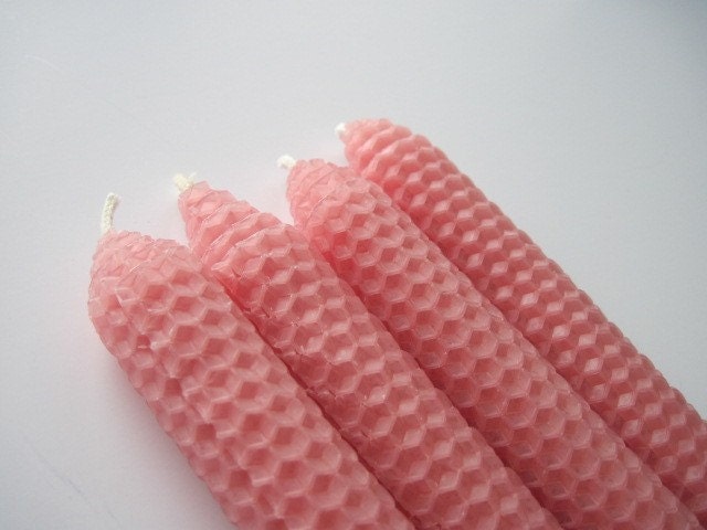 8"  Springtime Beeswax Candles