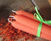 Orange Beeswax Candles