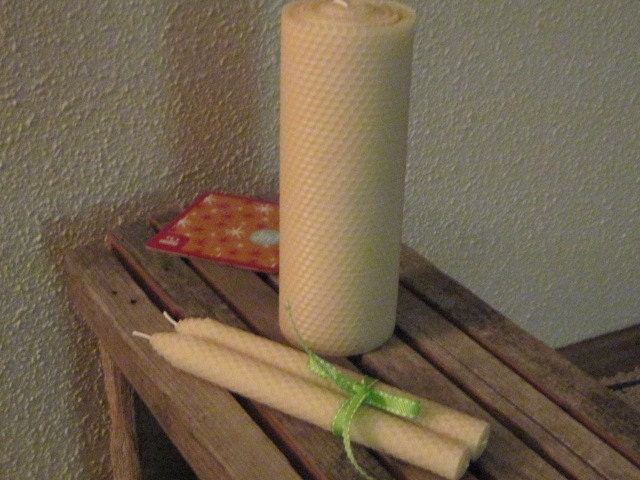 Eco-friendly Natural Beeswax Wedding Candles